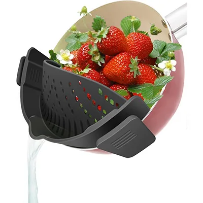 Clip-On Strainer Silicone for All Pots and Pans