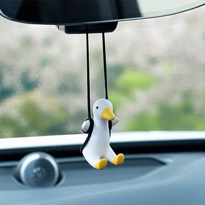 Cute Swinging Duck Car
