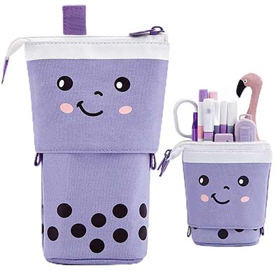 Standing Pencil Case Cute Telescopic Pen Holder
