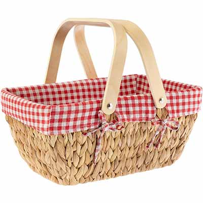 StorageWorks Wicker Basket with Washable Liner