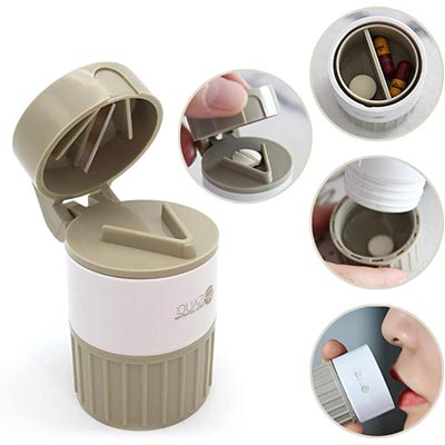 4 in 1 Pill Crusher Grinder Splitter