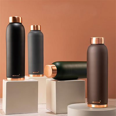 Borosil Copper Bottle 1 Litre