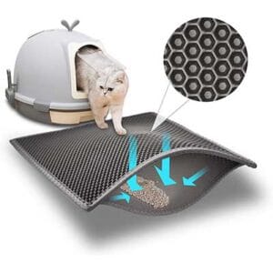 Best Cat Litter Mat Double Layer Waterproof Urine – 1 Pack 2 Cat Litter Mat Double Layer Waterproof Urine
