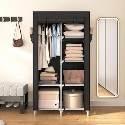 Best 2 Door Foldable Wardrobe - Portable Closet 1 Best 2 Door Foldable Wardrobe - Portable Closet