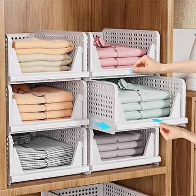 Stackable Wardrobe Organizer for Storage