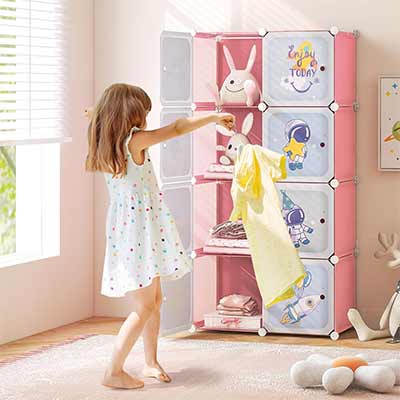 Plastic Portable Closet Wardrobe Cube